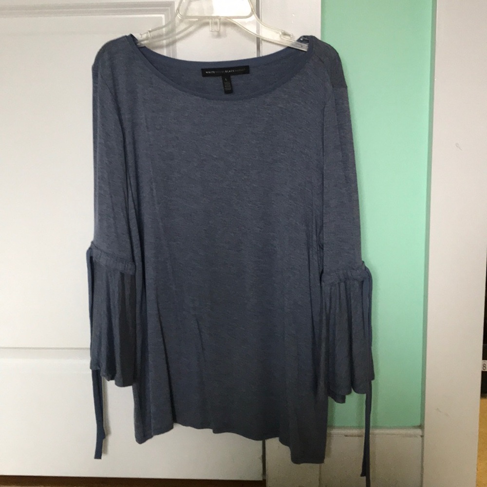Blue 3/4 sleeve White House Black Market shirt